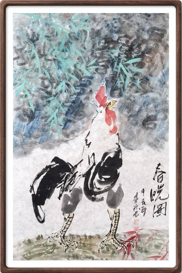 時代的高歌——賞畫家李治筆下的雄雞圖